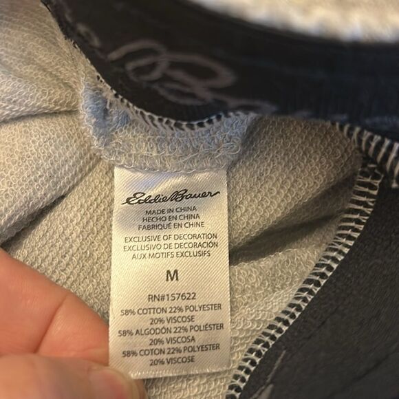 Eddie Bauer Light Gray Lounge Pants Size M New - Picture 9 of 10